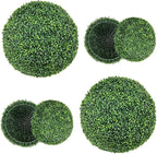 Goplus 2 PCS 20 Inch Artificial Plant Topiary Ball, Round Faux Boxwood Balls Outdoor, Fake Plant Sphere for Front Door, Porch, Backyard, Balcony, Patio, Garden, Wedding and Home Décor
