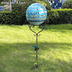 30.5" Gazing Ball Stand, Trident Base Gazing Globe Stand for 10 Inches Gazing Globes, Metal Gazing Ball Display Holder for Outdoor Garden Lawn Yard