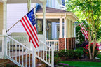 American Flag 2x3 ft Pole Sleeve Style: Longest Lasting US Sleeved Flag Made from Nylon, Embroidered Stars, Sewn Stripes, UV Protection Perfect for Outdoors! USA Flag