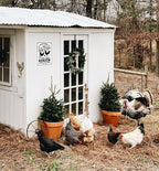 Funny Chicken Gifts Welcome To Our Coop Tin Sign for Home Farm Chicken Coop Farmhouse Kicthen Garden Decor 8 X 12 Inch (3521)