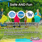JAMBO XL 20Ft Premium Slip Splash and Slide with 3 Bodyboards, Heavy Duty Water Slide- Advanced 3-Way Water Sprinkler System, Backyard Waterslide Outdoor Water Toys n Slides for Kids Splash Pad