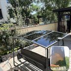 2mm Polycarbonate Sheet,Polycarbonate Greenhouse Panels,Roofing Transparent Insulation Daylighting Panels,Strong and not Easily Deformed,for Greenhouse Sheds Roofs,Carports.(Brown,5.1 x 23ft)