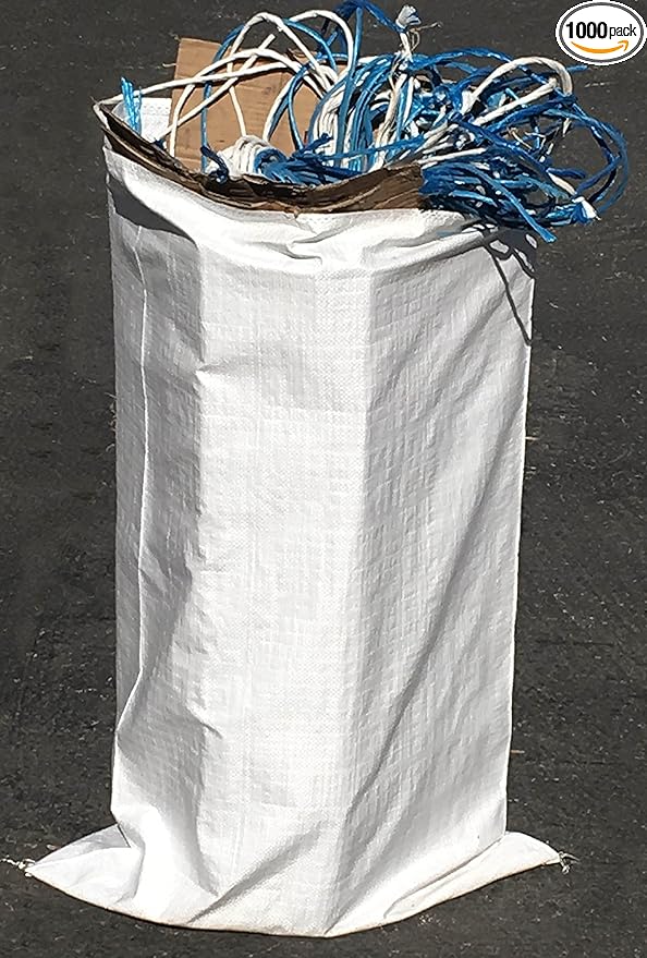Sandbaggy Large Sandbags - Size: 25" x 40" - Thick Heavy Duty Contractor Bags, Heavy Duty Garbage Bags, Dumpster Bag, Construction Trash Bags, 6 mil (1000 Bags)