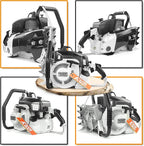 FARMMAC F070W Gas Chainsaw Powerhead, NEOTEC Chainsaw 105cc 2-Cycle Gasoline Power Chain Saws, 4.8KW 6.4HP Fit for 36 and 42 inch Bar, All Parts Compatible with MS070 090 Neotec NS8105 without Bar