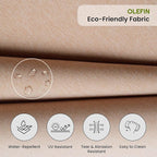 Covers & All Olefin Rectangle High Back Chair Cushion, 420 Denier Supportive Foam Seat and Poly Fill Back Outdoor High Back Chair Cushion, Water and for Patio High Back Chair Cushions