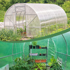 40-Pack Greenhouse Spring Wire & Lock Channel Kit | 3.28-Foot PVC-Coated Wires & Aluminum Channels | Poly Film/Shade Cloth Attachment System | Includes 100 Self Tapping Screws