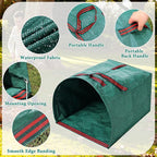 2 PCS 40 Gallon Leaf Collector - Heavy Collapsible Lawn & Leaf Bags, Leaves Pick up Tool Reusable Yard Waste Bags, Large Yard Dustpan Type Garden Bag for Leaves, Debris, Lawn Trash, Clippings, Grass
