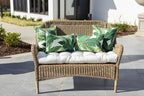 RSH Décor Set of 4 Lumbar Throw Pillows – 26” x 16” Reversible Outdoor/Indoor Cushions – All Weather Polyester, UV & Fade Resistant Decorative Accent Pillows for Patio Furniture (Swaying Palms Aloe)