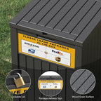 Package Delivery Box for Outside, with Delivery Sign 48 Gallon Storage with Lockable Secure, Large Resin Outdoor Package Drop Container