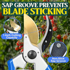 Haus & Garten ClassicPRO 8.5" Premium Titanium Bypass Pruners - Use as Garden Shears Pruning Shears for Gardening, Hand Pruners, Handheld Garden Clippers, Scissor Clipper Tool