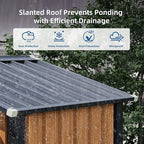5x3FT Outdoor Storage Shed, Metal Garden Shed with Floor Base, Updated Frame Structure & Lockable Doors, Large Tool Shed for Backyard, Patio,Lawn,Utility & Bike Storage