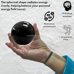 Amazing Gemstone Black Agate Crystal Ball with Stand - 2" Inches Crystal Sphere Meditation Balls for Witchcraft and Decorative Balls