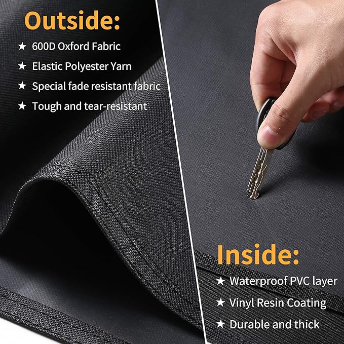 SUPJOYES Grill Cover for Traeger Grills BAC761 Woodridge Pellet Grill, Full-Length All Weather Accessory for Smoker TFB86MLH