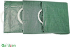 Gardzen 3-Pack 32 Gallon Yard Waste Bags, Reusable Heavy Duty Collapsible Garden Leaf Bags with Plastic Ring, Stand-Up Yard Waste Bin for Leaves, Lawn Debris & Grass Clippings