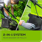 Greenworks 24V 13" Brushless Cordless (Push) Lawn Mower, 4.0Ah Battery and Charger Included