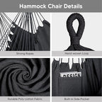 SUNCREAT 2-in-1 Convertible Free Standing Hammock with Stand Included, Camping Backyard Hammock with Stand, Patent Pending, Blue & White Stripe
