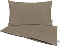 RSH DECOR: Sunbrella Pillow Covers Set of 2 | Covers Only - 26" x 16" | Outdoor Lumbar Pillow Covers Crafted with Sunbrella Performance Fabric | Canvas Taupe