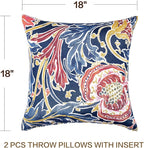 JMGBird Outdoor Throw Pillows Waterproof Set of 2 Patio Pillows 18×18 Inch Decorative Pillow for Bed, Couch, Sofa and Patio Furniture
