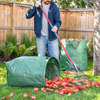 MEKKAPRO Big Gulp Leaf Bags, 2-Pack Lawn Bags with Reinforced Handles, 53 Gallon, Reusable Yard Waste, Garden Waste Bag, Garden Bag for Debris, Lawn Leaf Collector