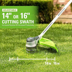 Greenworks 80V 16-Inch Brushless String Trimmer (Gen 2), Battery and Charger Not Included