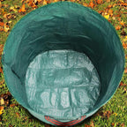 2 PCS 106 Gallon Reusable Lawn and Leaf Bags with 4 Handles, Lawn Pool Garden Heavy Duty Yard Waste Bags for Leaves, Trash, Yard Waste (Green)