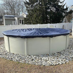 30’ ft. Premium Round Pool Winter Cover for Above Ground Pools – 10-Year Warranty, Cold and UV Resistant, Weatherproof and Durable, Winch & Cable Included