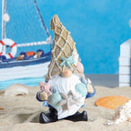 Leekung Garden Gnomes Statues - Outdoor Funny Garden Decor - Ocean Gnomes for Indoor/Outdoor, Beach, Patio, Lawn, Yard, Porch, Bookshelf Gifts