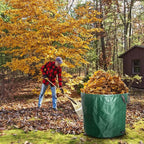 kingsea 2 Pack Reusable Garden Waste Bags,Heavy Duty Yard Waste Bag with Dual Handles,Lawn Pool Garden Leaf Bag for Collecting Leaves Grass Clippings Yard Debris (72 Gallon)