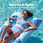 SLOOSH 2-Pack Inflatable Pool Floats Mat - XL Pool Floaties Adults Size with Headrest, Sun Tanning Raft Lake Beach Swimming Pool Party Toys Floating Lounge Above Water Keep Cool