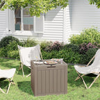 Outdoor Storage Box, 31 Gallon Deck Box, Large Resin Storage Cabinet for Gardening Tools, Patio Pillow, Lockable, Waterproof and UV Resistant