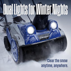Westinghouse WSnow18 Corded Snow Blower 18 Inch, Dual LED Lights, Electric Snow Blower with 25ft Throwing Distance, Plows 650lbs/min, Adjustable Chute