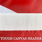 Outdoor Canadian Canada Flag Banner 3x5 Double Sided- 3Ply 240D 4 Rows Stitched- CAN Flag- UV Fade Resistant With Canvas Header & 2 Brass Grommets