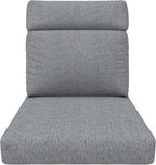 Covers & All Olefin Rectangle High Back Chair Cushion, 420 Denier Supportive Foam Seat and Poly Fill Back Outdoor High Back Chair Cushion, Water and Mold Resistant for Patio High Back Chair Cushions