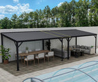 Gazebo Connector Kit for 12ft Width Lean-to Gazebo, Rustproof Steel Roof Joining Panel for Extending and Linking 12'x20' Wall Mount Gazebos