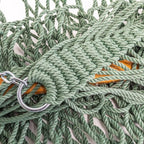 Original Pawleys Island Deluxe Meadow DuraCord Rope Hammock – 13 ft. x 65 in, 2-Person, 450 lb Capacity, Oak Spreader Bar, Zinc-Plated Hardware, Handcrafted in The USA