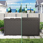 New 100 Gallon Outdoor Storage Box – Resin Deck Box with Lockable Lid, Waterproof Patio Furniture Storage for Tools, Garden & Yard Organization