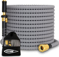 TITAN Flexible Garden Hose 10FT – Ultra Lightweight, Heavy Duty Water Hose with Brass Fittings & Jet Nozzle – Kink-Free, Non-Expanding, Durable Fabric Hose for Yard, Lawn, Car Wash, Outdoor Use