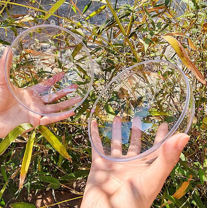 Acrylic Hollow Ball, Clear Plastic Fillable Ornaments Ball, DIY Clear Plastic Balls for New Years Present,Xmas Tree,Home Decoration,Wedding,Party (14cm/5.51inch,5pcs)