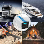 5000Watt Power Inverter ETL UL458 Listed Inverter 5000 W Converts 12V to 120 Vac with 40 Amps Hardwire Terminal and 4 AC Sockets Plus 30FT Wired Remote for Off Grid Solar System Truck RVs Emergency