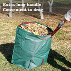 Leaf Collector, Large Yard Dustpan-Type Lawn and Leaf Bags, 53-Gallon Reusable Garden Bags for Leaves, Debris, Grass, Clippings, Lawn Trash