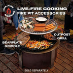 Breeo Smokeless Fire Pit (X Series 24, Corten Steel) | 27.5 inch Smokeless Firepit for Outside | 62 Pounds | Ideal for Families Compatible with Wide Range of Breeo Accessories