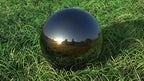 Lulu Decor, Size 12 Titanium Stainless Steel Gazing Mirror Ball, Smooth Reflective Shiny Garden Decoration Globe