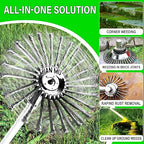 10 Inch Steel Wire Trimmer Head – Universal Weed Eater Attachment for Stihl, Dewalt, Milwaukee & More – Indestructible Weed Wacker Wire Brush Cutter Head for Lawn & Garden