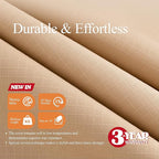 WJ-X3 Outdoor Loveseat Cover for 2-Seater Sofa, Waterproof & Heavy-Duty, Windproof Design, 58" W x 40" D x 35" H, Beige & Coffee