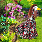 Outus Halloween Hippie Goose Outfits Funny Hippie Outfit for Porch Goose 23 Inch Holiday Lawn 70s Geese Cloth for Halloween Vintage 70s Parties Yard Garden Outdoor Decor