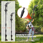 2-in-1 Cordless Pole Saw & Mini Chainsaw, Battery Powered 5.1lb Lightweight Multi-Angle & 13FT MAX Reach 6 Inch Electric Pole Saw for Tree Trimming & Branch Cutting