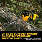 2-in-1 Electric 10-Inch Pole Saw and Chainsaw, Battery Powered Chainsaw Pole Chain Saw, Brushless Motor, 14.5 FT Max Reach Extension Pole for Outdoors Pruning with 1×4.0ah Battery (Battery Included)