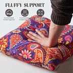 WOLKI Waterproof Outdoor Pillows 2x20 Feather and Down Filled Throw Pillow for Patio Furniture, Outside Decorative Pillow Set of 2