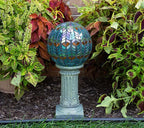 Echo Valley 8269 Mediterrano Mosaic Gazing Globe Outdoor Décor for Lawns and Gardens, Multicolor, 10 inches