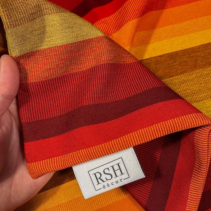 RSH DECOR: Sunbrella Pillow Covers Set of 4 | Covers Only - 20" x 12" | Outdoor Lumbar Pillow Covers Crafted with Sunbrella Performance Fabric | Astoria Sunset
